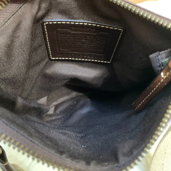 COACH Gallery Patchwork Multi-Texture Swing Pack Crossbody #40916 Brown Gold Tan - Picture 8 of 15